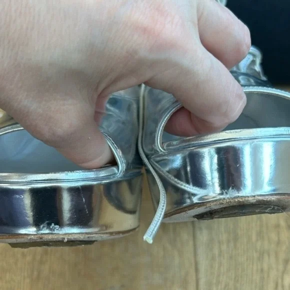 💕CHANEL Silver Leather Chain Transparent Open Toe Ankle Boots - Picture 7 of 9